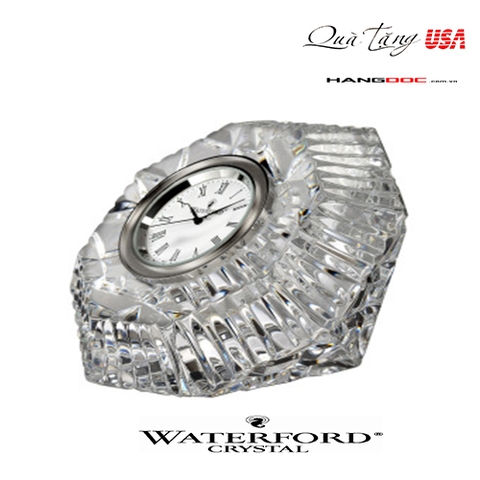 đồng hồ để bàn hình viên kim cương - Waterford Classic Lismore Diamond Clock