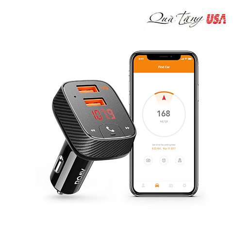 Bộ truyền âm thanh không dây và sạc pin cho xe hơi Roav SmartCharge Car Kit F2