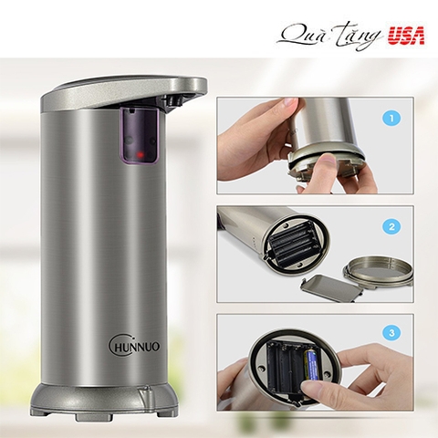 Bình nhả sà bông tự động Automatic Soap Dispenser, CHUNNUO