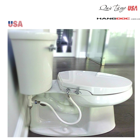 Nắp toilet phun nước tự động ( không dùng điện ) Ellegantz GenieBidet Seat
