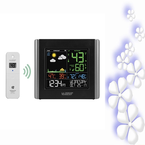 Đồng hồ báo thời tiết trong nhà và ngoài trời.
