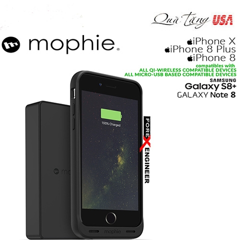 Pin sạc wireless Mophie  10.000 mAh chính hãng