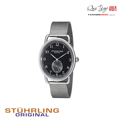 Đồng hồ nam - Stuhrling Original Men's Classique Swiss Quartz Stainless Steel with Black Dial