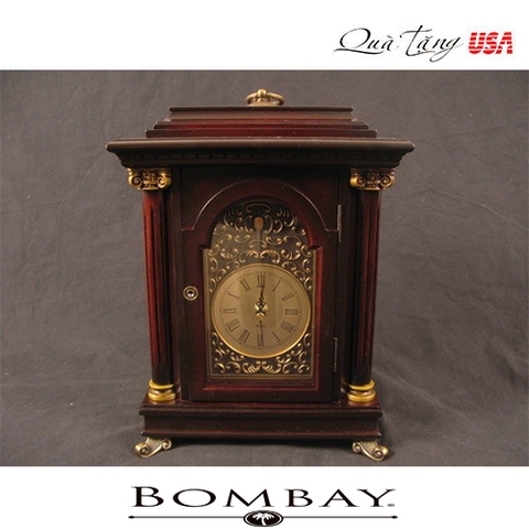 Đồng hồ kiểu cổ gỗ trang trí bombay  USA