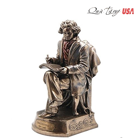 Tượng Beethoven Statue, Bronze Powder Cast 9.75-in