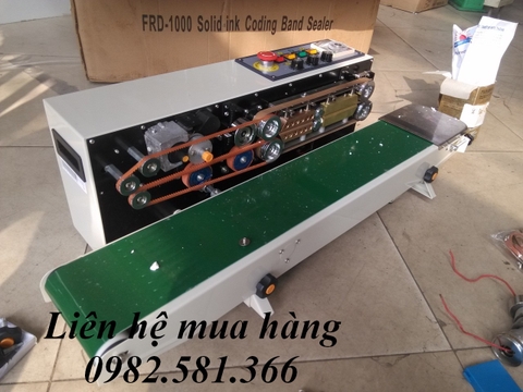 Máy hàn miệng túi liên tục có indate FRD 1000