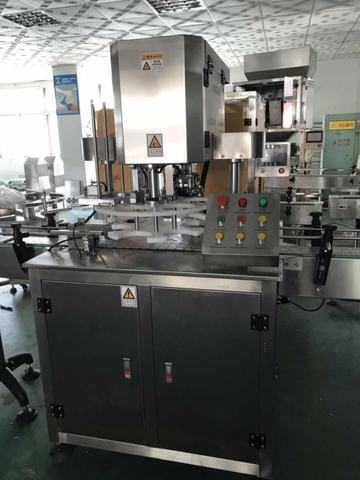 Máy viền mí lon tự động, máy viền mí lon GT8A, máy viền nắp lon sữa bột tự động