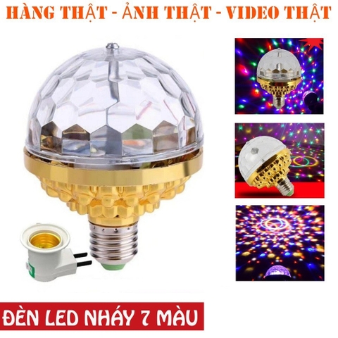 ĐÈN LED XOAY VŨ TRƯỜNG 7 MÀU , SÂN KHẤU, BAR, PHÒNG KHÁCH, PHÒNG KARAOKE MINI Ở NHÀ