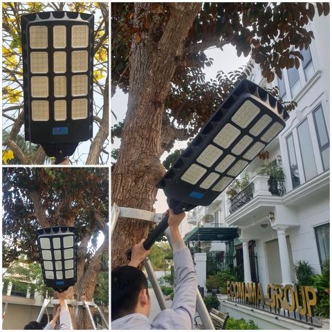 [600W] Đèn đường năng lượng mặt trời liền thể 600W A97811