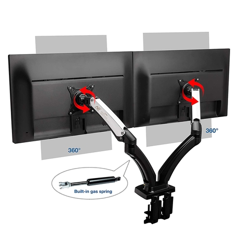 GIÁ TREO 2 MÀN HÌNH ĐỂ BÀN F180