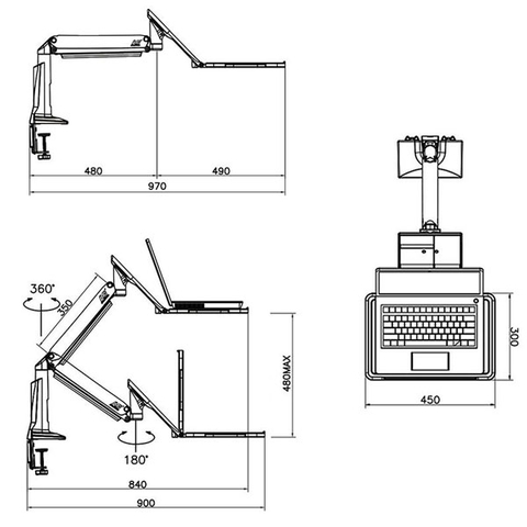 GIÁ ĐỠ LAPTOP ĐA NĂNG FB17