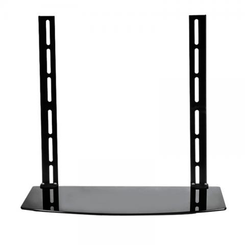 GIÁ TREO TV KÈM KHAY ĐỂ ĐẦU MẶT KÍNH