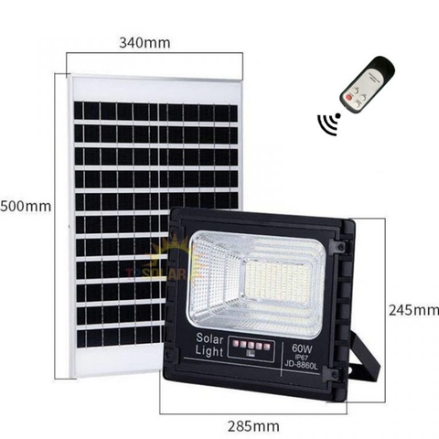 Đèn Năng Lượng Mặt Trời JINDIAN 60W JD-8860L  CHÍNH HÃNG