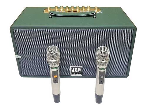 Loa karaoke xách tay JMW 216A, kèm 2 mic UHF (a9637)