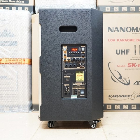 LOA KÉO NANOMAX S-15D1 BASS 40CM 500W KARAOKE BLUETOOTH