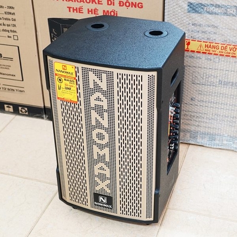 LOA KÉO NANOMAX SK-12F7 BASS 30CM 400W KARAOKE BLUETOOTH MÀU VÀNG GOLD