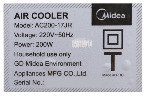 Quạt điều hòa Midea AC200-17JR