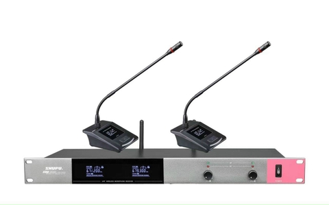 MICRO CỔ NGỖNG KHÔNG DÂY 2 MIC SHUPU SKM-2000