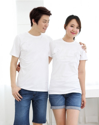 áo thu trơn màu trắng