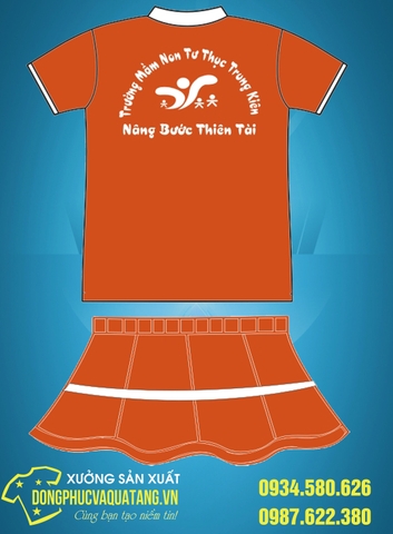 Đồng phục mầm non trường tư thục Trung Kiên