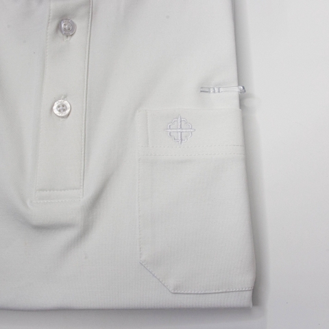 Áo Thun Cổ Côn Linh Mục Màu Trắng