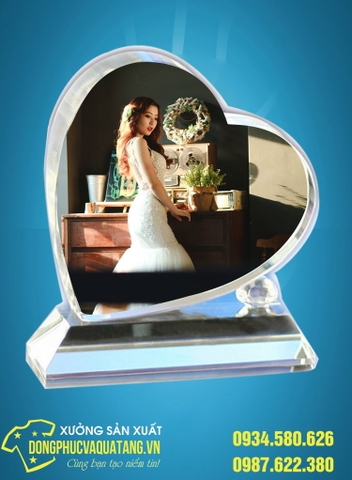 Khối pha lê 3D khắc hình thiên thần
