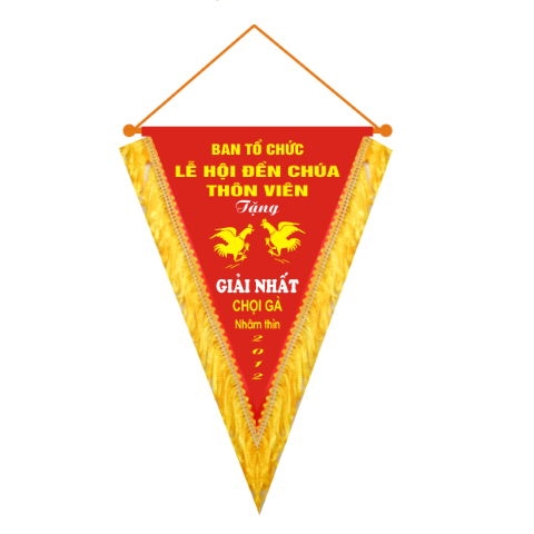 Cờ lễ hội đền chùa thôn Viên