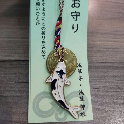 Móc khóa mèo may mắn 5 yên Nhật [5 yên thật]