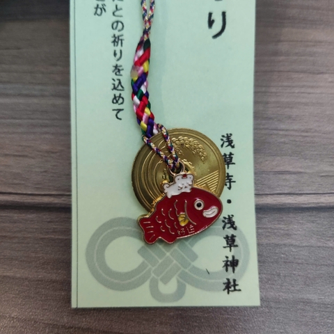 Móc khóa mèo may mắn 5 yên Nhật [5 yên thật]