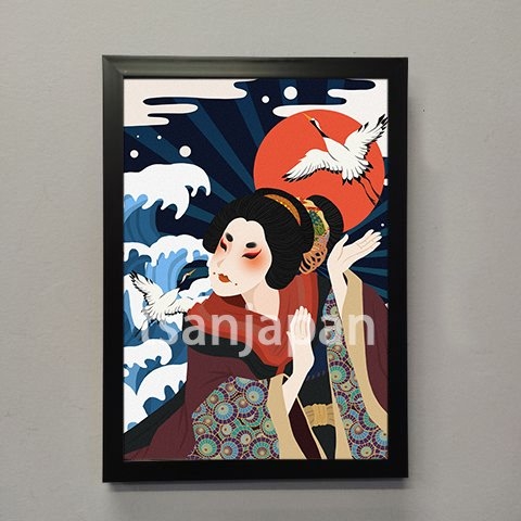 Khung tranh A4 không mặt kính ảnh ép plastic