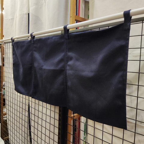 Màn rèm ngang Nhật ghép nhiều mảnh xanh đậm