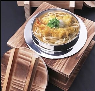 Phần ăn lẩu mì udon 1 người chuyên dùng Nhật thố gỗ tự nhiên