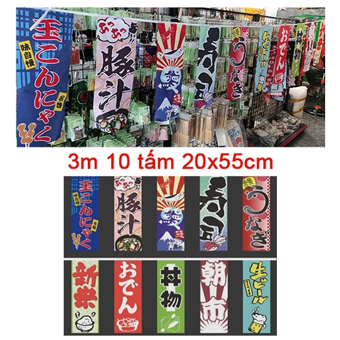 Cờ dây 3m 10 tấm 20x55cm (mã 3m06)