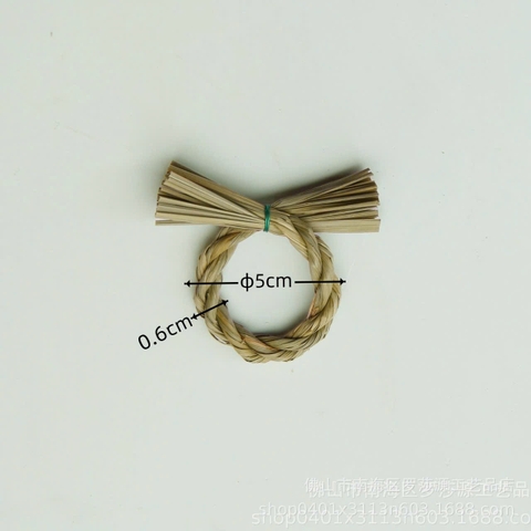 Vòng rơm Shimenawa trang trí Tết Nhật (chỉ vòng rơm)