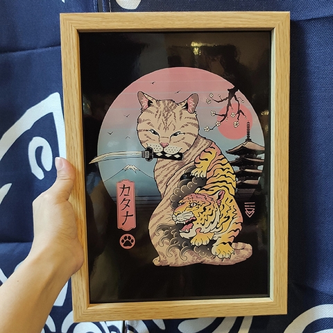 Khung tranh A4 ảnh ép plastic