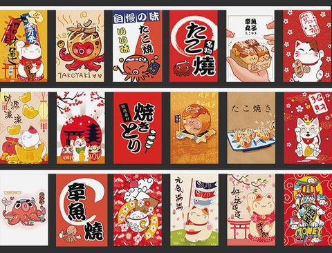 Cờ dây 5m 20 tấm 20x30cm (mã 5m08)