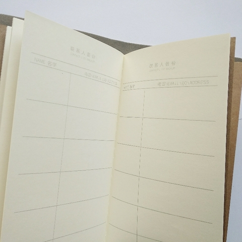 Sổ họa tiết hoa bìa đen