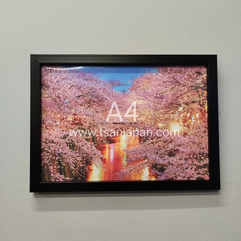 Tranh A4 hoạ tiết Nhật khung không kính