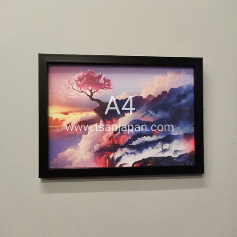 Tranh A4 hoạ tiết Nhật khung không kính