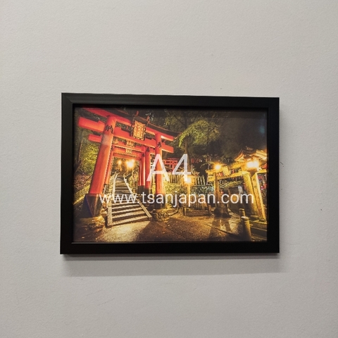 Tranh A4 phong cảnh Nhật khung không kính