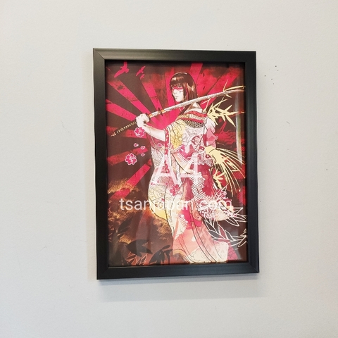 Tranh A4 khung đen không mặt kính