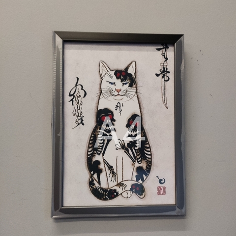 Tranh A4 khung đen không mặt kính