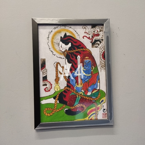 Tranh A4 khung đen không mặt kính