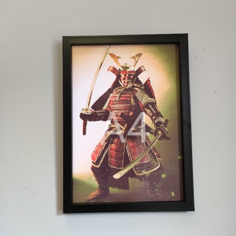 Tranh A4 khung đen không mặt kính