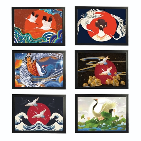 Khung tranh A4 ảnh ép plastic (ko mặt kính)