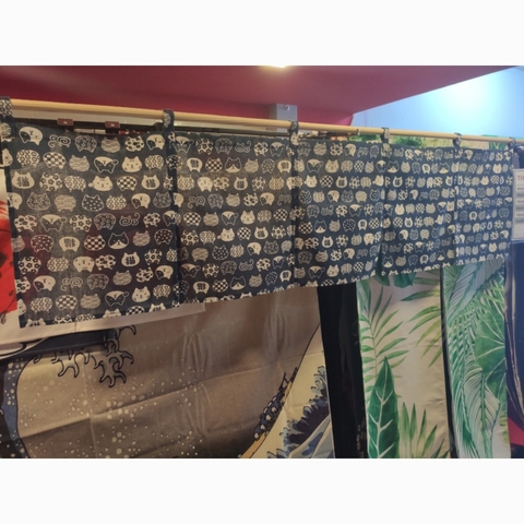 Màn rèm 5 mảnh ngang noren Nhật (Chưa gồm thanh)