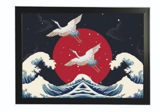 Khung tranh A4 ảnh ép plastic (ko mặt kính)