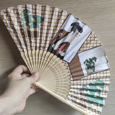 Quạt xếp trang trí 21cm giấy
