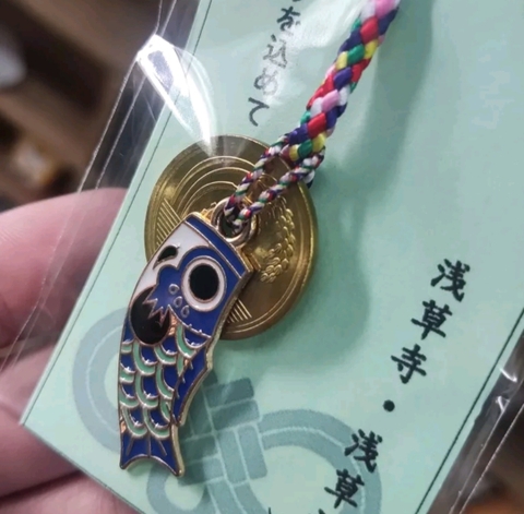 Móc khóa mèo may mắn 5 yên Nhật [5 yên thật]