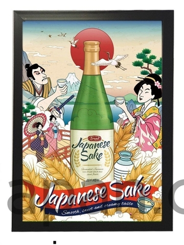 Khung tranh A4 ảnh ép plastic ko mặt kính